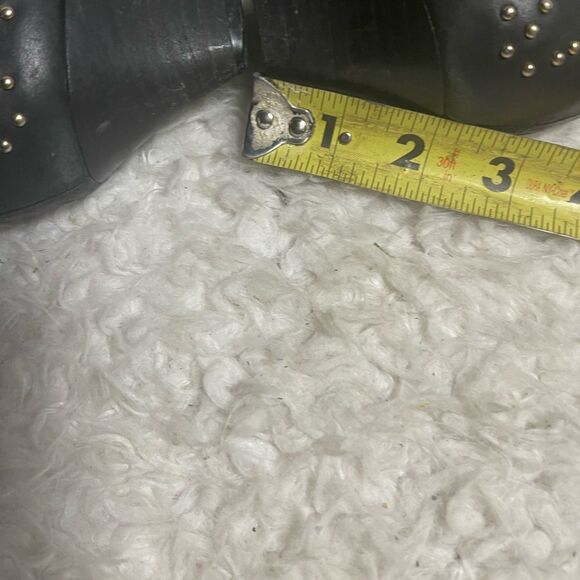 Jeffrey Campbell Starburst leather Black Studded Ankle Boots with Buckles SZ8.5 - Picture 8 of 13